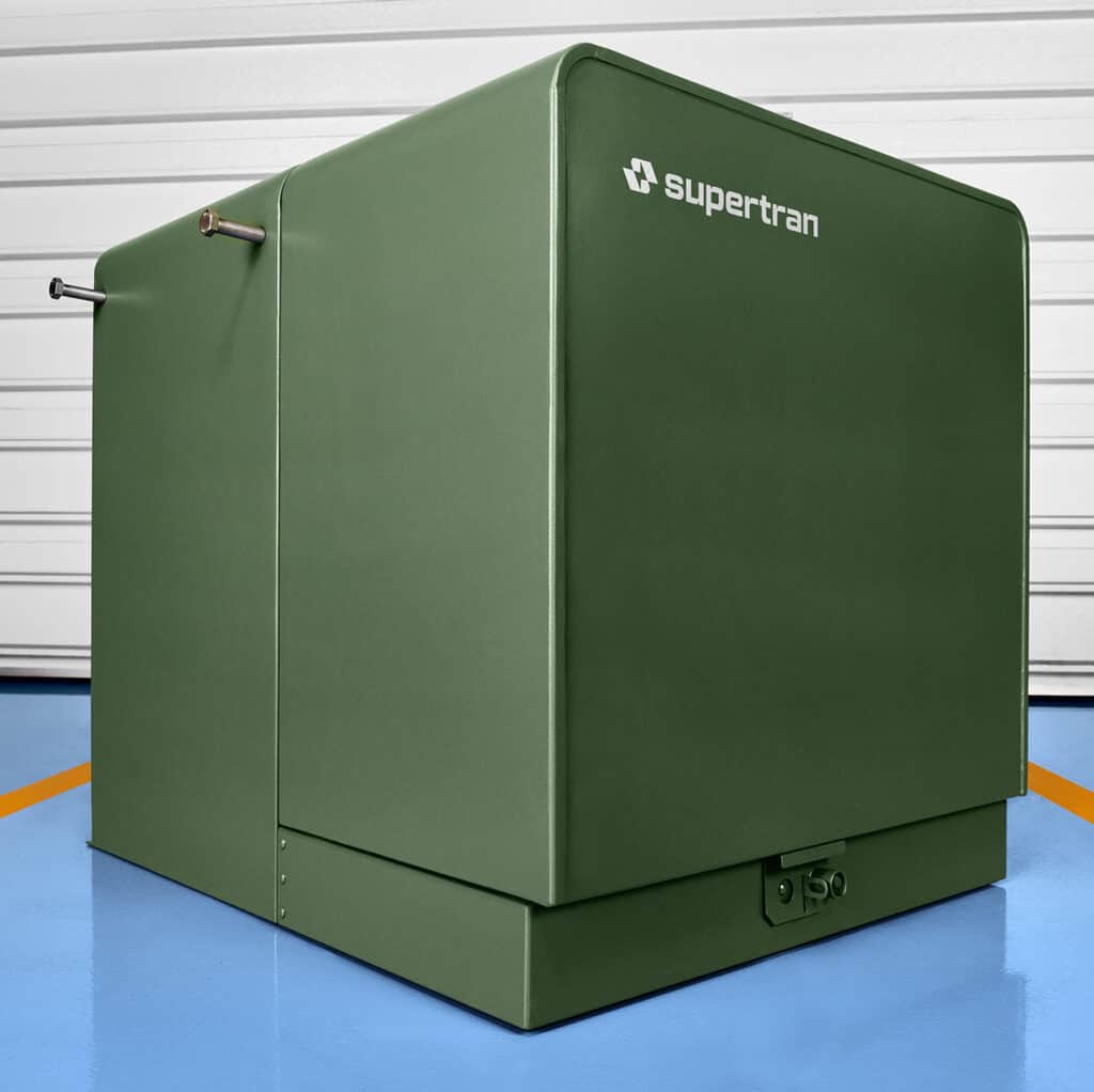 Single-phase pad-mounted transformer cabinet exterior
